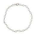 Κολιέ choker από επιπλατινωμένο ασήμι