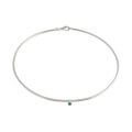 Choker από πλατινωμένο ασήμι